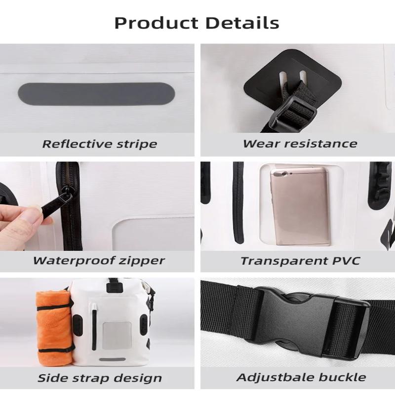 30L Waterproof Dry Bag Camping Backpack Drift Swimming Large River Trekking Diving Rafting Canoeing Kayak Pvc Camping Bag Pack