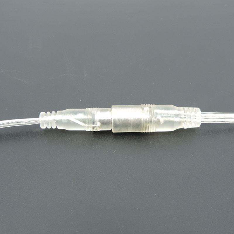1M 20AWG 5A Transparent Male Female Jack DC Power Adapter Pigtail Cable 5.5x2.1mm Connector Extension Cord For LED Strip