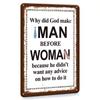 Retro Metal Tin Sign Wall Art Decor for Living Room Garage Man Cave
