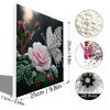 DIY Pearl Art Painting Set with Frame 25x25cm Diamond Art Pearl Painting Kit for Adults Beginners Gift Idea Home Wall Decor