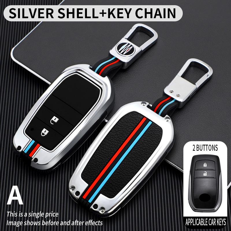 Car Remote Key Cover Case Bag Shell Holder for Toyota Avalon CHR C-HR Camry Corolla Prius Prado RAV4 Protector