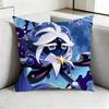 Run Kingdom WWhite lily Cookie Pillow Case Square DoubleSided Sofa Cushion Cover Bedroom Bedside Pillow Gift