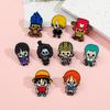 Anime ONE PIECE Roronoa Zoro Brooch Enamel Pin - Creative Hot Blooded Metal Badge for Backpack And Clothing Accessories