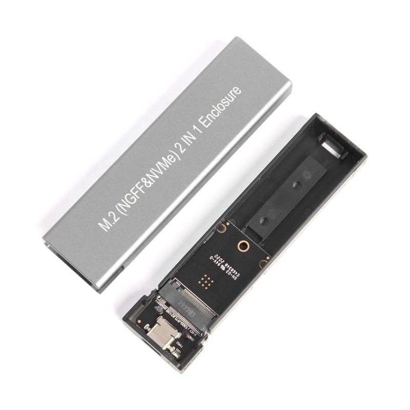 USB Type C for M.2 SSD Ternal Nclosure Box for M.2 NVME PCIE NGFF  M-Key for M/B for Key Hard Drive Disk Mobile F