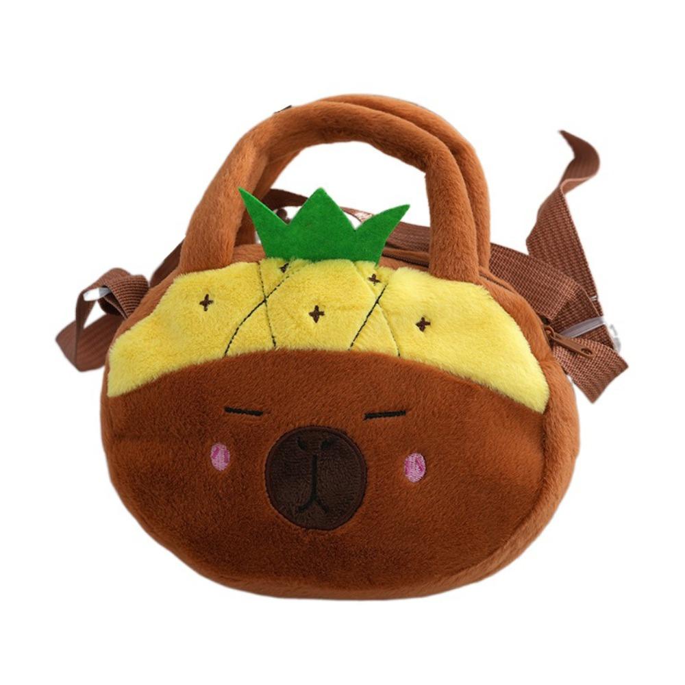 

Большая вместительная сумка Capybara Crossbody на молнии с изображением мультяшной Capybara, унисекс style 3