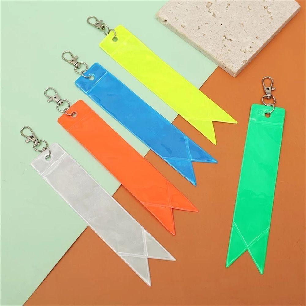 10 Pcs Porte-clés réfléchissant pour voiture haute visibilité DIY Porte-clés de voiture Pour Enfants Adultes Sécurité nocturne