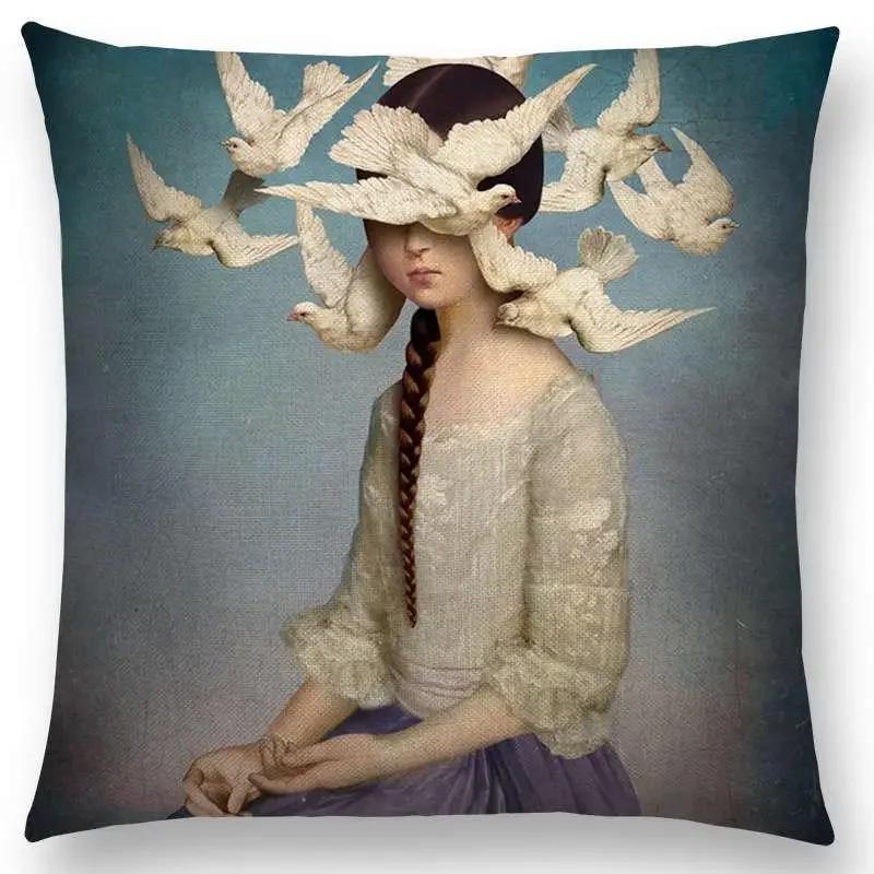 

Новая элегантная леди милая девушка Шекспир воображение Фэнтези масляная живопись мечтательное чувство сказка судьба Наволочка для подушки-думки Чехол для подушки 50x50cm шоколадный