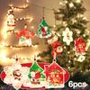 Christmas Decoration Pendant Lights Xmas Tree Hanging Pendants Snow Santa Snowman Ornament LED Light Year String Light
