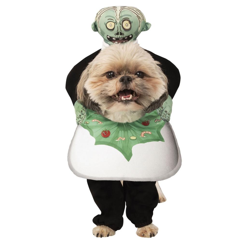 Bristol Novelty Kopf auf einem Teller Hundekostüm