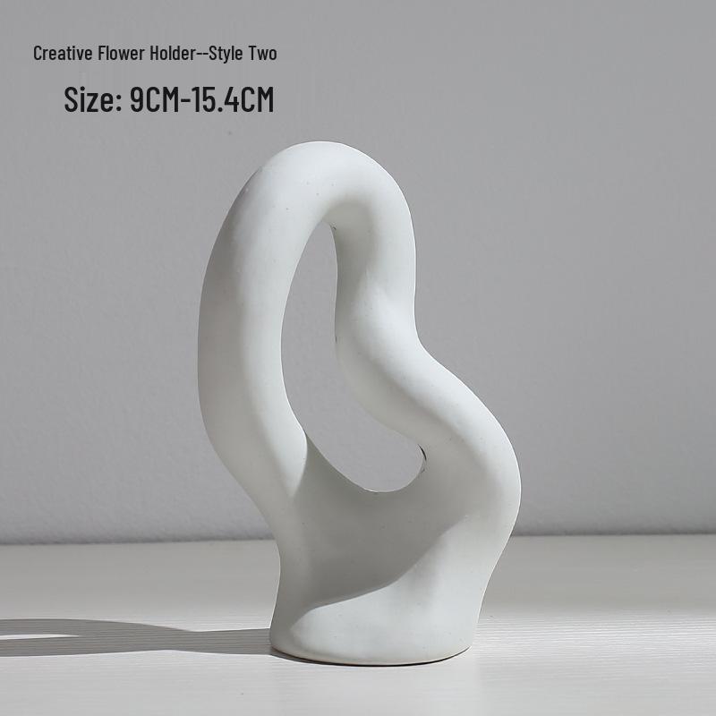 Nordic Style Ceramic Vase for Dried Flower Arrangements - Ideal for Hydroponic and Living Room Decor