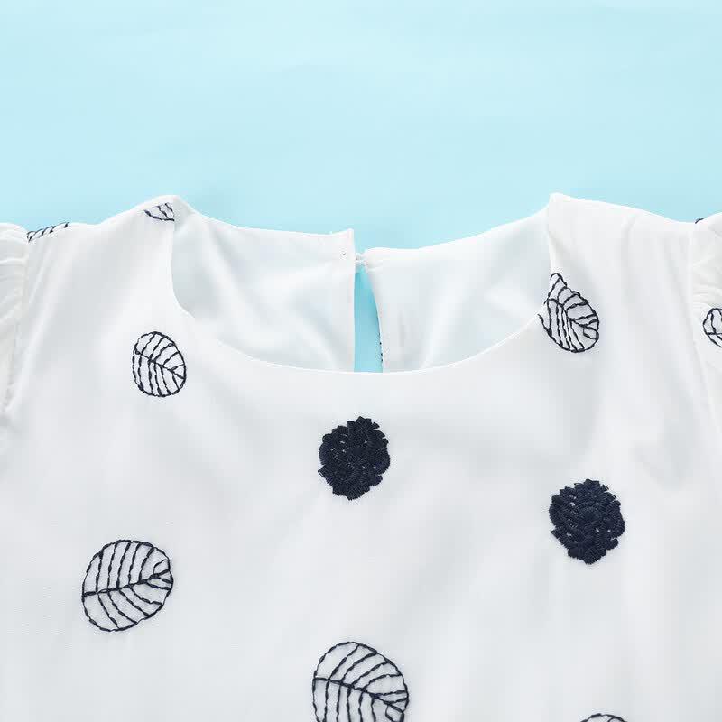 Girls' Korean Style Polka Dot Summer Dress