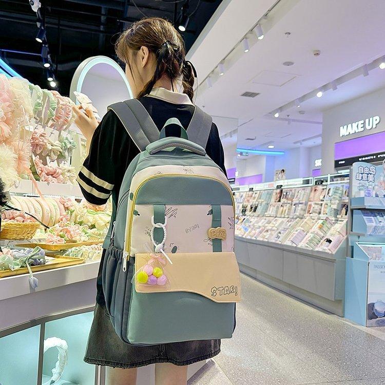 Schoolbag Japanese New Large-capacity High-value Cute Lightweight Versatile Schoolbag Primary School Students Junior High School Students Backpack