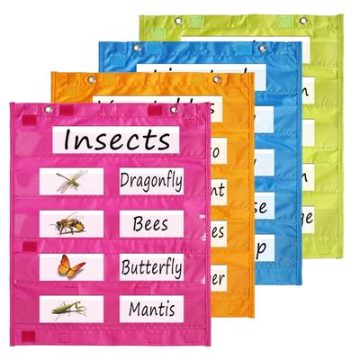 Magnetic Classroom Pocket Chart for Whiteboard, Magnetic Pocket Chart for Daily Schedule, Activity, Class Demonstrations