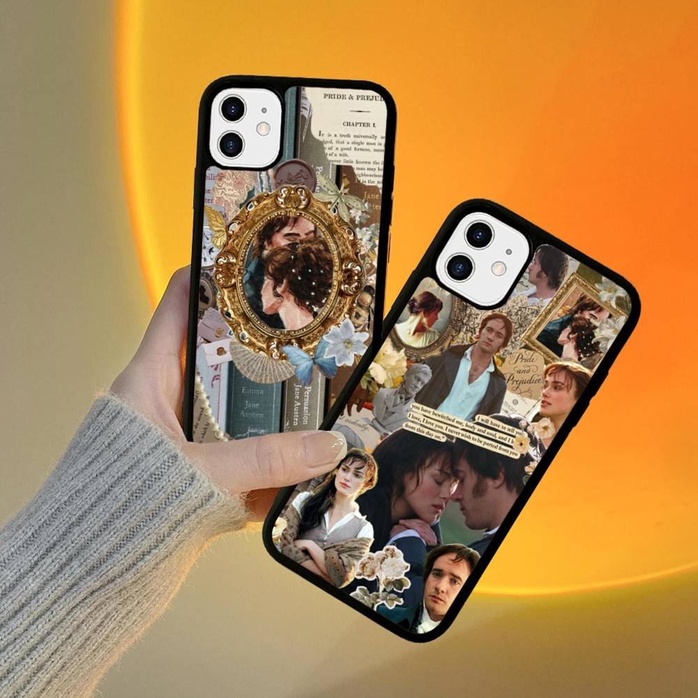 Pride And Prejudice Jane Austen For IPhone 17 16 15 14 13 Pro 12 11 Pro Max Hard PC+TPU Phone Cases Back Cover