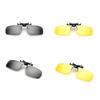 1Pc Car Night Safety Driving Glasses Clip On Sunglasses For Men Women Night Vision Glasses Anti-glare Driver Goggles Sunglasses