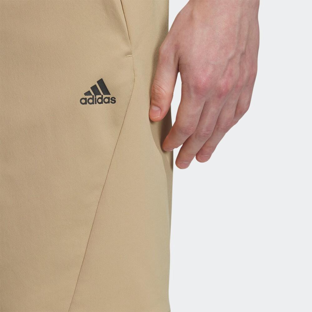 Adidas Solid Color Logo Outdoor Sports Casual Straight Leg Shorts Men Shorts Light-Khaki IU1276
