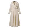 New Cotton Linen Elastic High Waist Slimming College Style Cardigan Dress