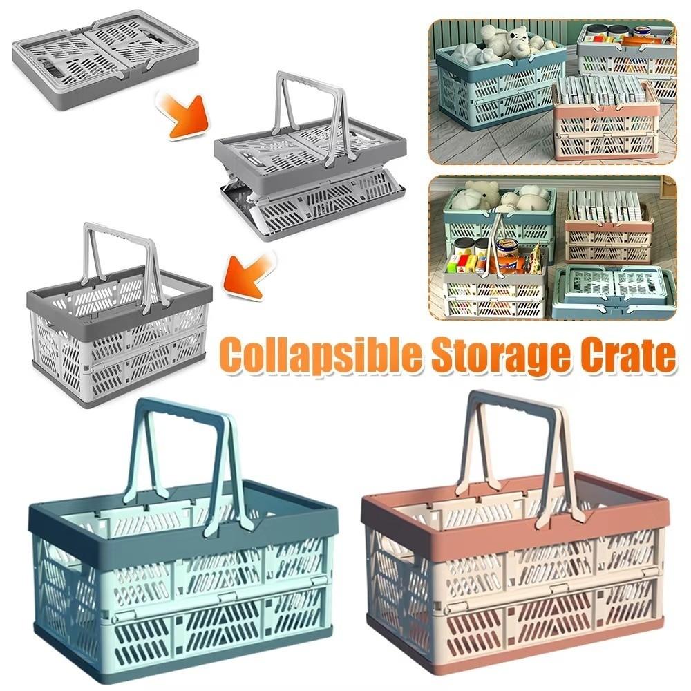 Thickened Folding Storage Basket Large Capacity Plastic Storage Box Outdoor Picnic