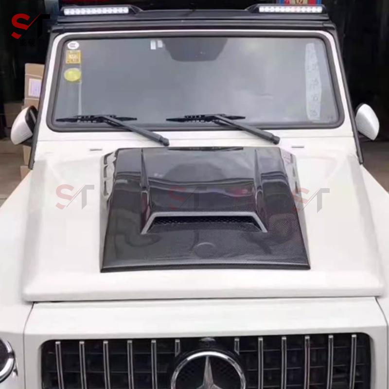 BS Style Carbon Fiber Engine Hood for Mercedes-Benz G-Class W463 G63/G500/G55/G350