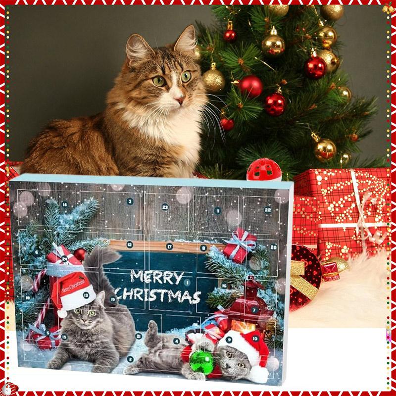 New Cat Intelligent Balls Advent Calendar 2025 Christmas Countdown Christmas Blind Box Teasing Interact Cat Toys Pet Supplies