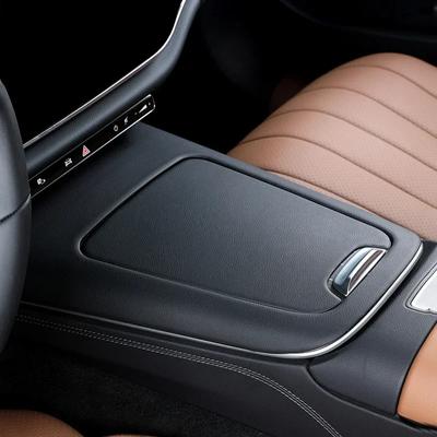 Leather Car Center Console Panel Cover Frame Trim Sticker Interior Modification For Mercedes Benz E Class W214 E260 E300 2026+