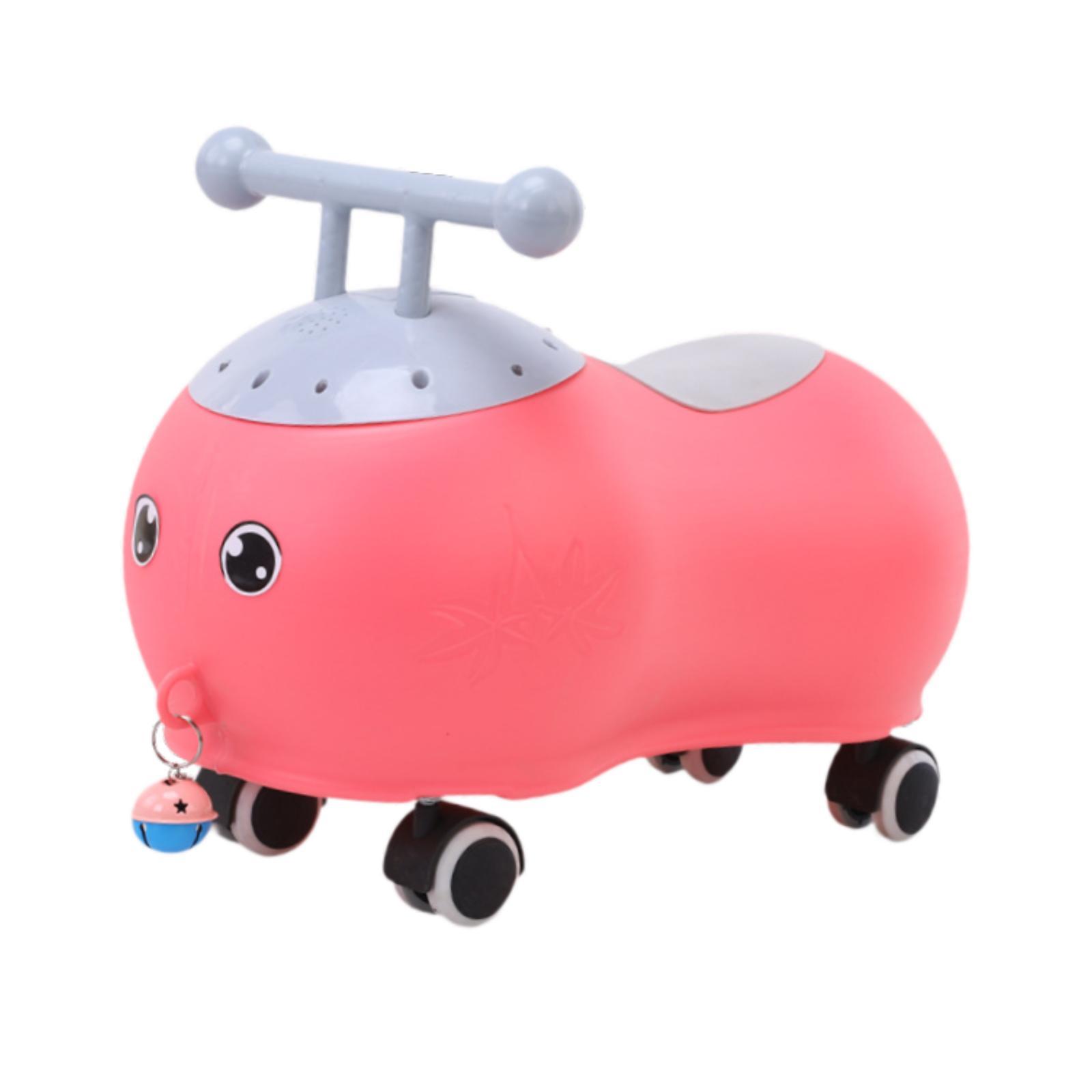 

Детский самокат, гладкая поверхность, мультфильм, практика балансировки, бесшумная езда на игрушечной машине, дети крутят машину, толкают машину