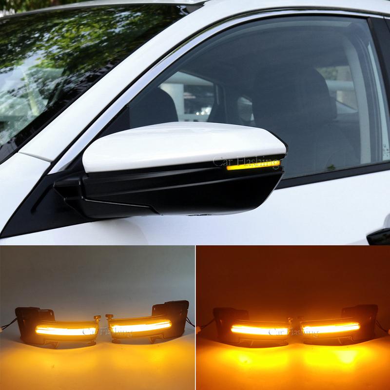 Flowing Water Blinker Side Rear-view Mirror Lamp LED Dynamic Turn Signal Light For Honda For Civic 10th Gen. FC1 FK7 2016-