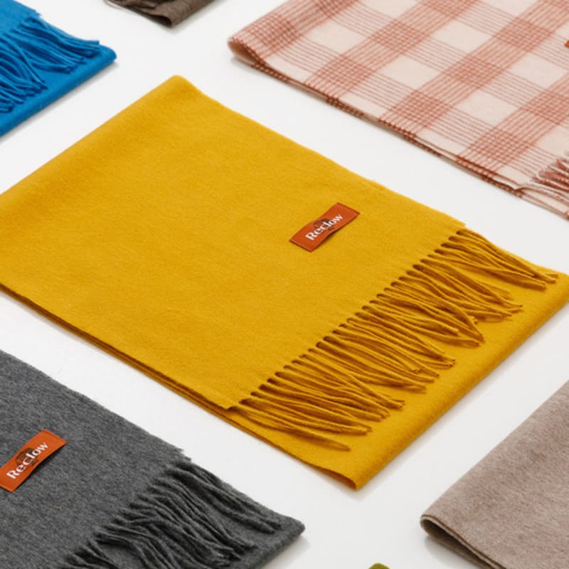 

RECLOW RECLOW Коллекция шарфов из 100% шерсти из 20 видов Option 17 - RECLOW 100% Wool Muffler Oatmeal