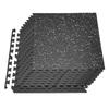 VEVOR Puzzle Exercise Mat, 12 PCS Fitness Equipment Mats, 610 X 610 X 10 Mm, High-Density EVA Foam Mat Set, Interlocking Rubber Soft Tiles