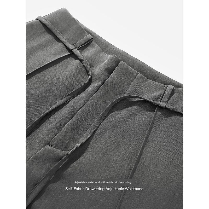 American Retro Cleanfit Scimitar Wide-Leg Trousers for Men 2025 Spring and Summer Trendy Brand Loose Street Workwear Casual Pants