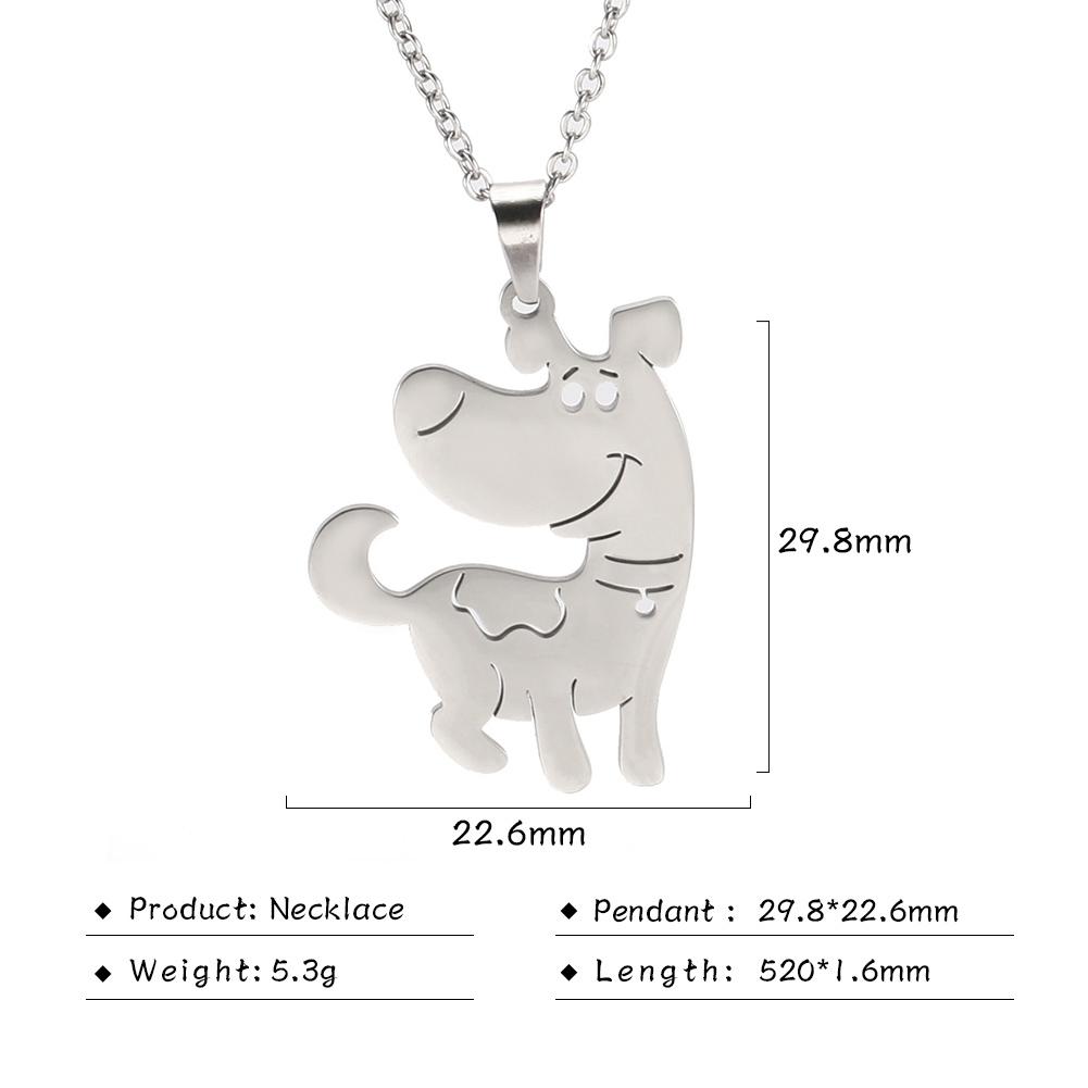 Xiaomi Skyrim Stainless Steel Animal Choker Necklace Dog Cat Dolphin Penguin Seahorse Pendant Necklaces Jewelry Gift for Women