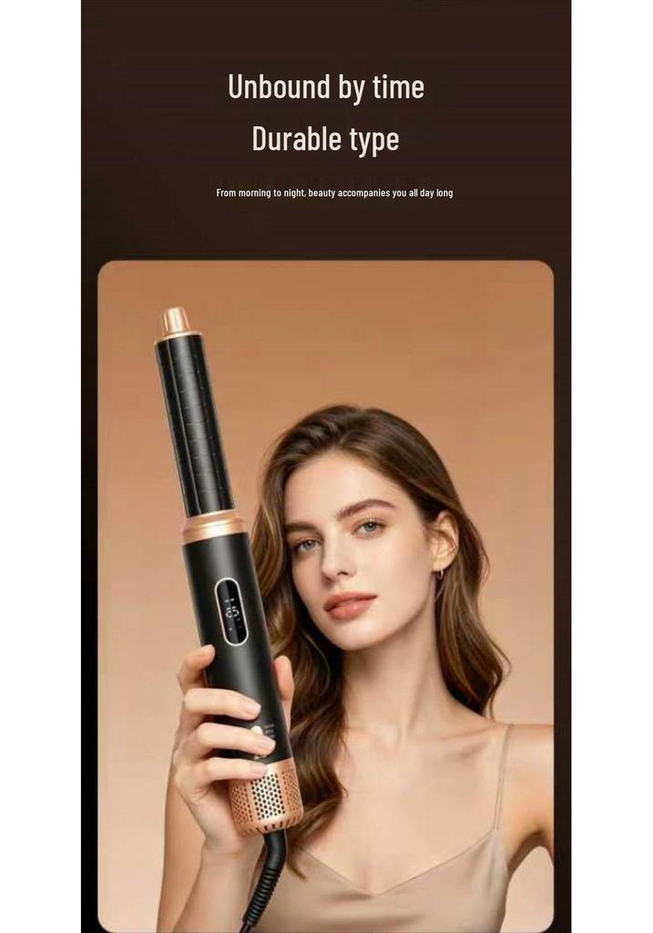 Cross-border Exclusive 5-in-1 Hair Dryer & Styling Comb with Detachable Nozzle and Self-Suction Curling Iron