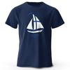 Men's Yachting Graphic Print T-Shirt 100% Cotton Vintage Tops for Summer Oversize Style Women Tees