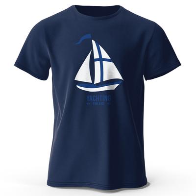 Mens Yachting Graphic Print TShirt 100 Cotton Vintage Tops Casual Sportswear Crew Neck Pullover Short Sleeve Summer Streetwear