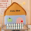 Cute Dopamine Little House Pillow For Office Nap Pillow And Blanket Two In One