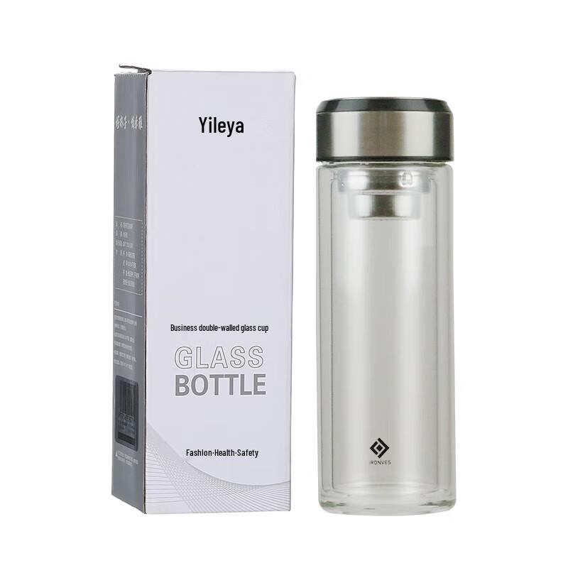 Yileya 300ml Double-Layer Borosilicate Glass Cup