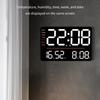 Precisions Temperature Hygrometer Digital Clock with Large LED Display Screen Brightness Adjustment Timer for Home Office