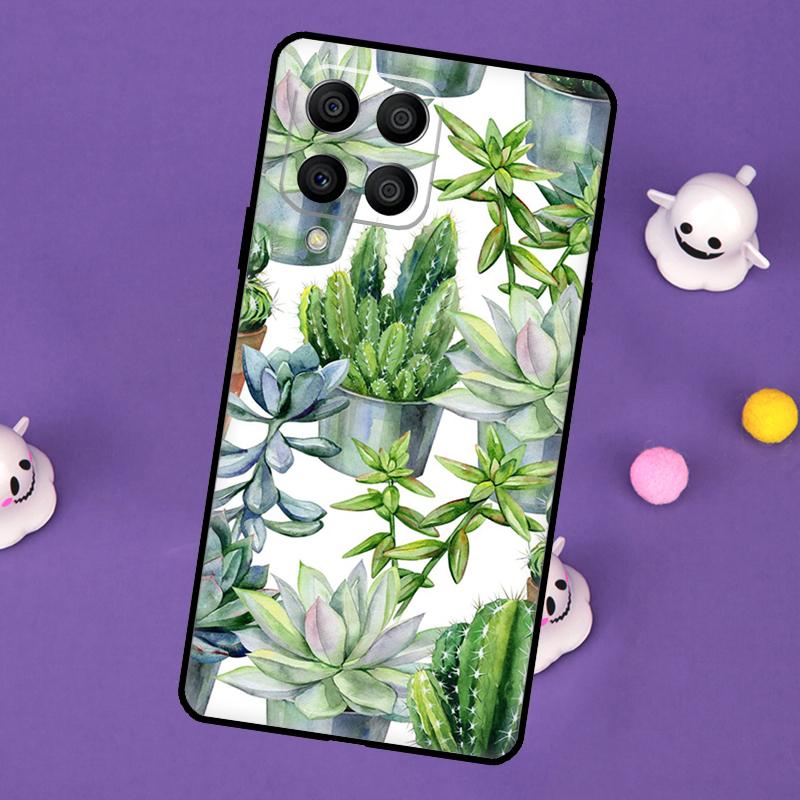 Cactus Plants Succulents Cover For Samsung Galaxy M11 M51 M31 M33 M13 M23 M53 M15 M55 M14 M34 M54 M20 M32 M52 Case