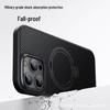 Apple 16 Pro Max Carbon Fiber Magnetic Case with Double Ring & 360° Rotating Stand