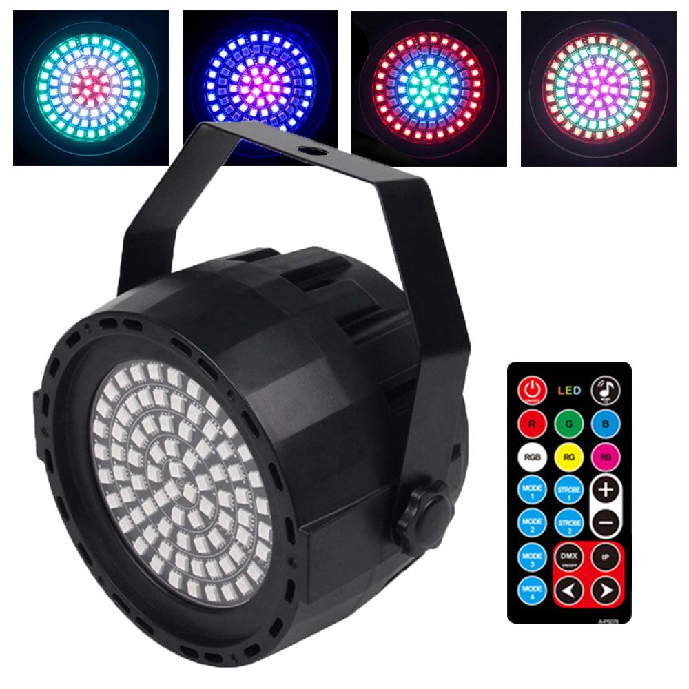 

78 светодиодных сценических светильников с управлением DMX RGB Par Disco Strobe Light DJ Sound Party Lights Effect Lighting Party Holiday Pub Wedding Show EU