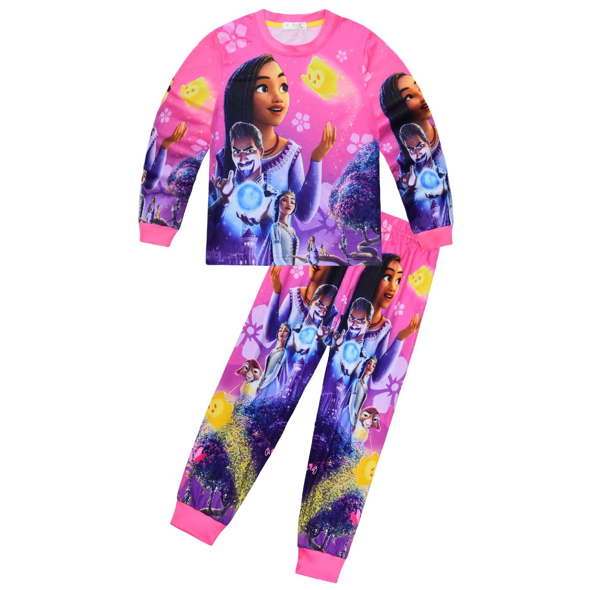 

Long-Sleeved Set, Cartoon Digital Printing, Middle-Aged And Older Children S Loungewear Set, Long-Sleeved Two-Piece Set, Sleeping 7829. 110
