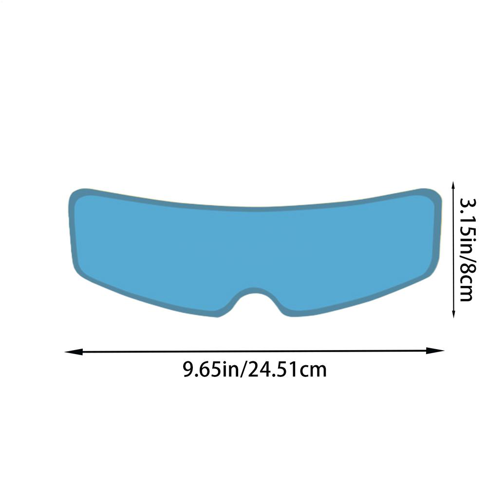 Helmet Rain Protection Film Anti-Fog Insert Stickers Long-Lasting Helmet Visor Rain Proof Film Weatherproof Helmet Lens Sticker