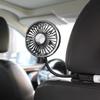 Dual-Head USB Rear Seat Fan for Car Cooling
