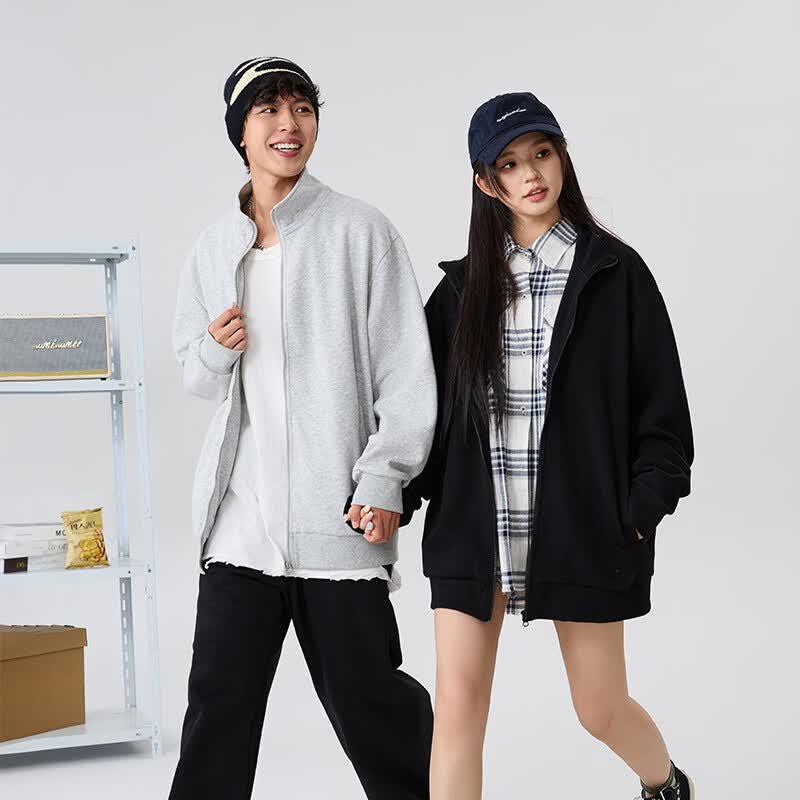 Jeanswest Men's American Retro Sport Stand Collar Jacket