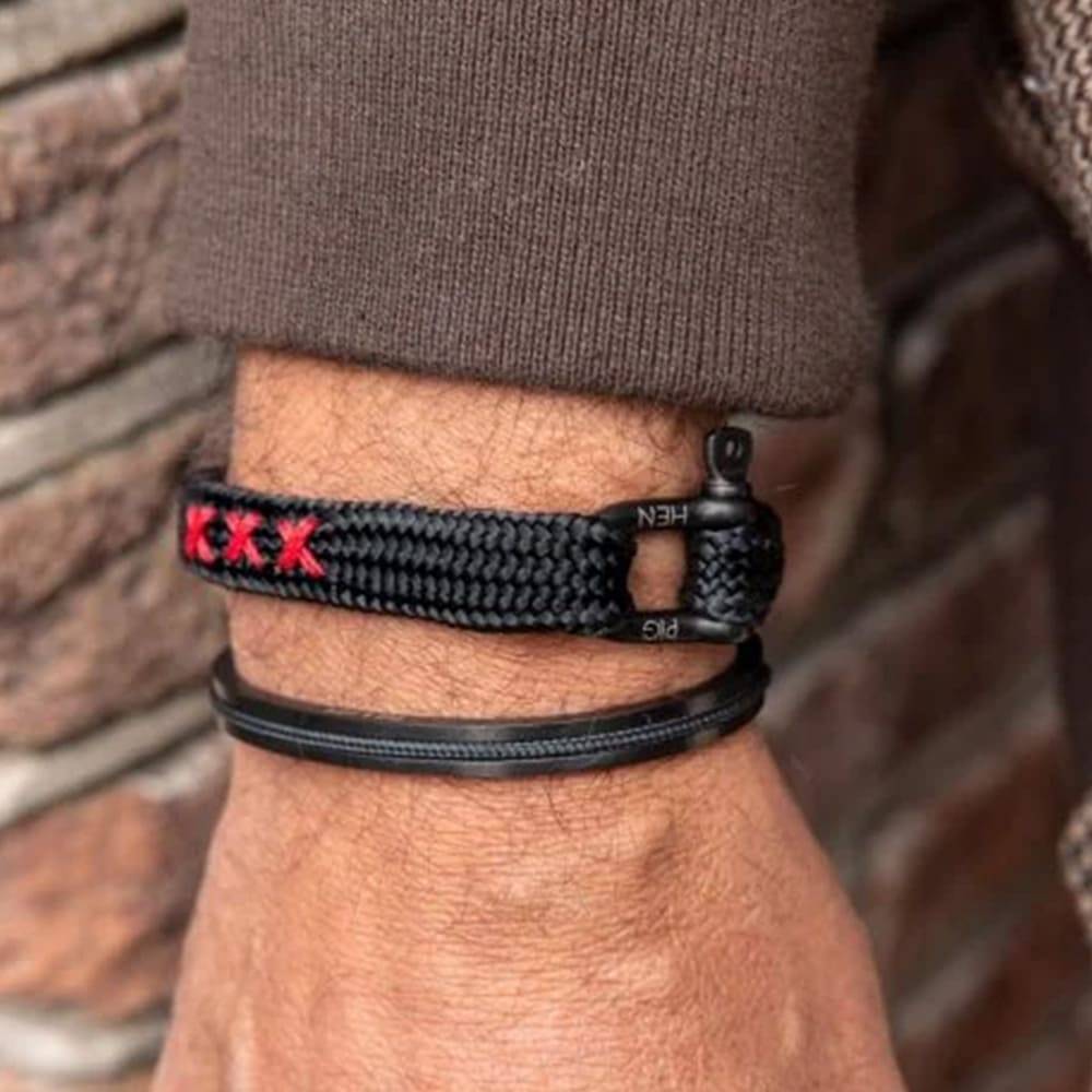 Pig & Hen Sharp Simon Bracelet Xxx - Black X Black