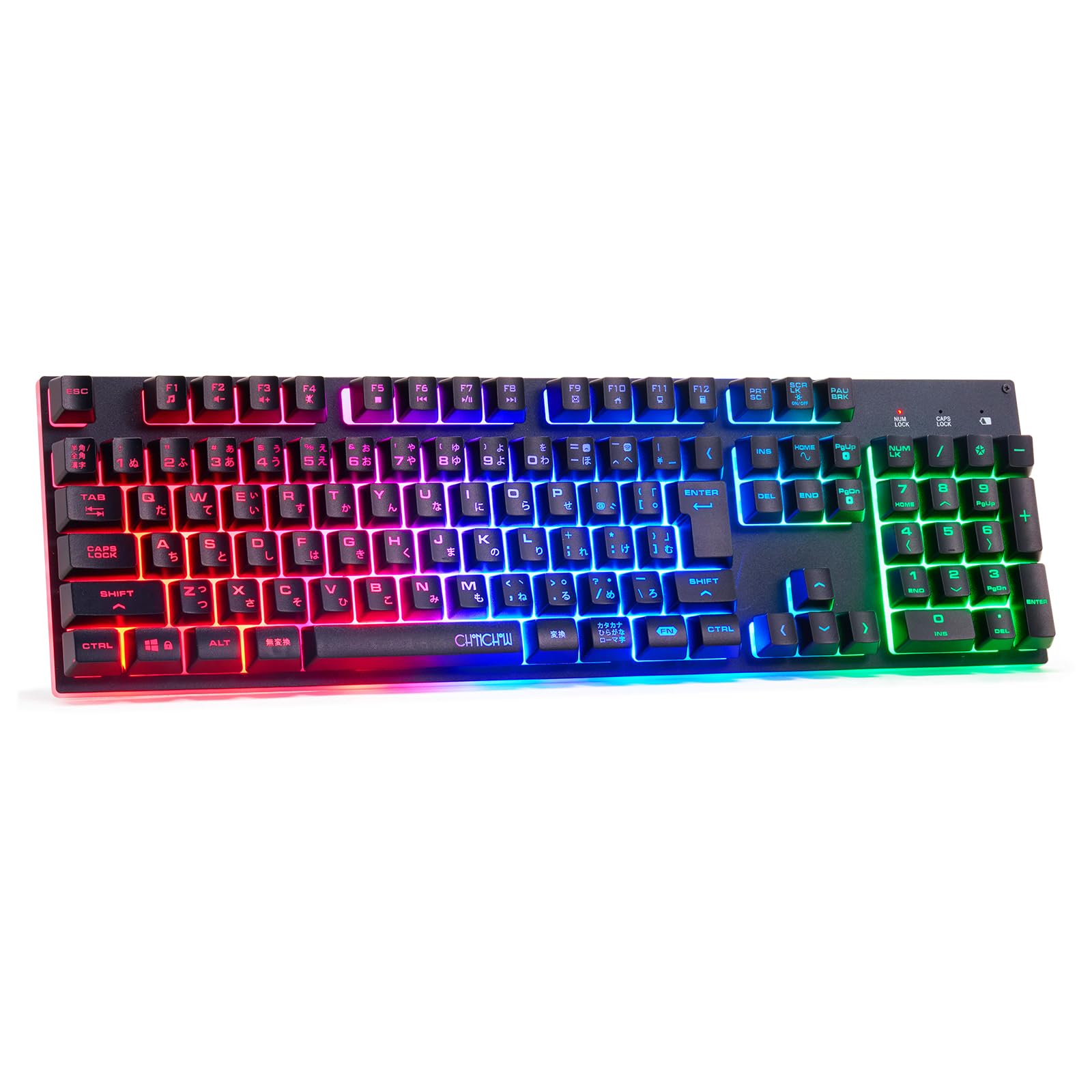 

CHONCHOW G310 Wireless Gaming Keyboard, 26 Anti-Collision Keys, 108 Keys, RGB Backlight, Japanese Layout, Compatible with Windows, Mac, PS5, PS4, and