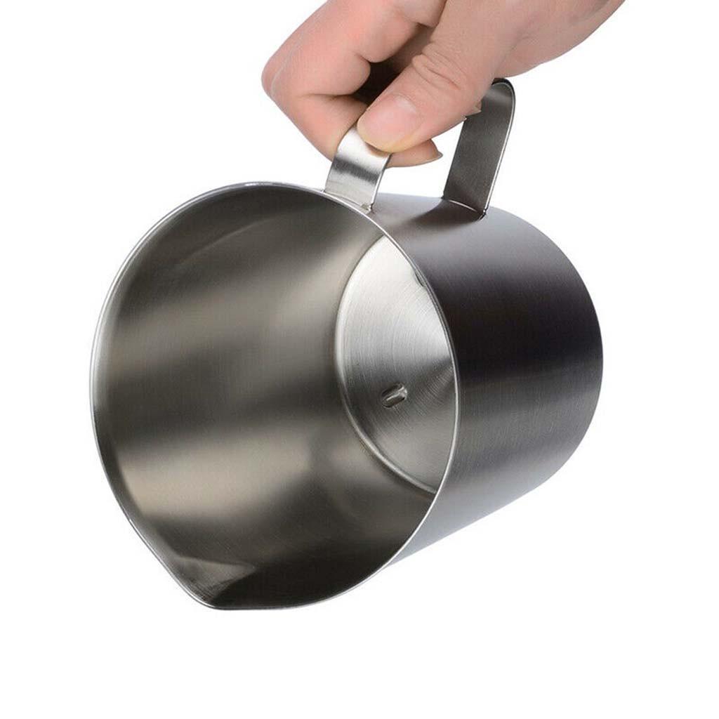 Measurement 304 Stainless Steel Milk Frothing Pitcher Cup For  Coffee Art 