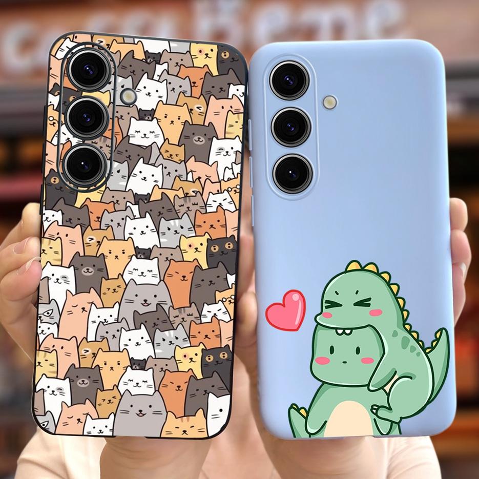 For Samsung Galaxy S24 5G Case S24 Plus New Fashion Cartoon Cover Soft Silicone Phone Case For Samsung S24 Ultra S 24 S24+ Shell