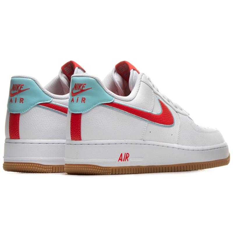 Nike Air Force 1 Low White Chile Red Glacier Ice Sneakers DA4660-101