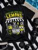 Haunted Halloween Skull Lemons Black Unisex T-Shirt Size Full